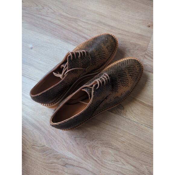 Clergerie Brook Platform Lightweight Comfort Oxford Womens 9 Brown - Picture 12 of 16